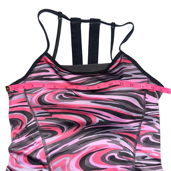 TNF The North Face Women’s Exposure Honeysuckle Pink Swirl Tank Top Size Small - Picture 12 of 13